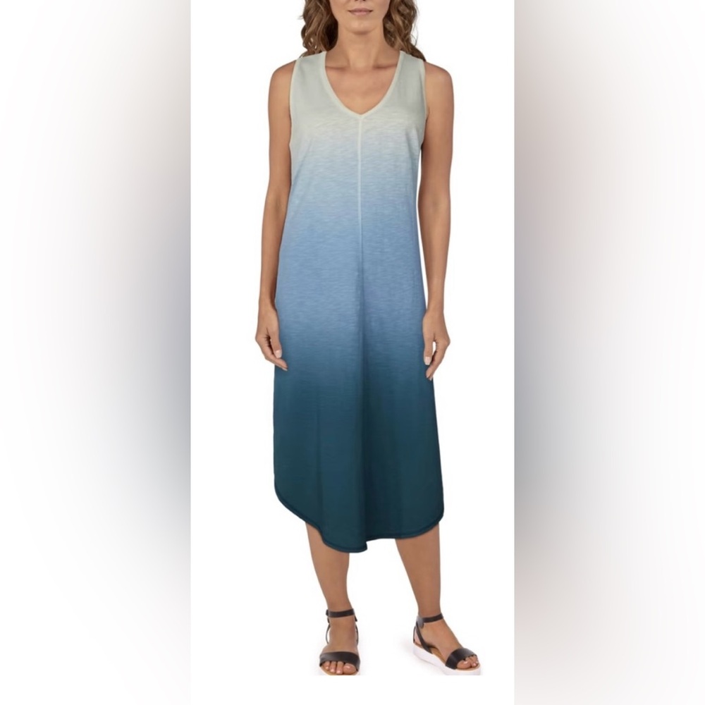 Natural Reflections NWT Cabella
Dress Dip Dyed Blue Oatmeal Midi
Maxi Dress XS